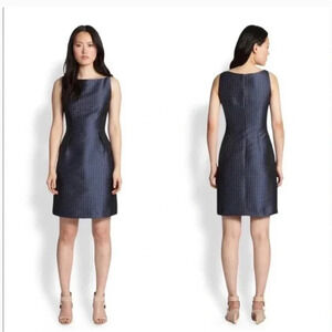 Elie Tahari Navy Blue Sheath Dress